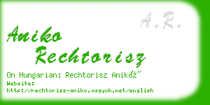 aniko rechtorisz business card